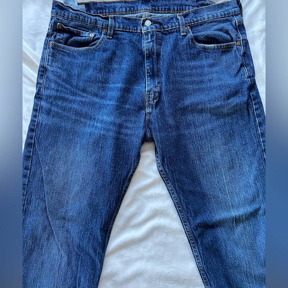 Levi’s Men’s 505 Regular Fit Straight Leg Blue Jeans 40x32 - Picture 4 of 6